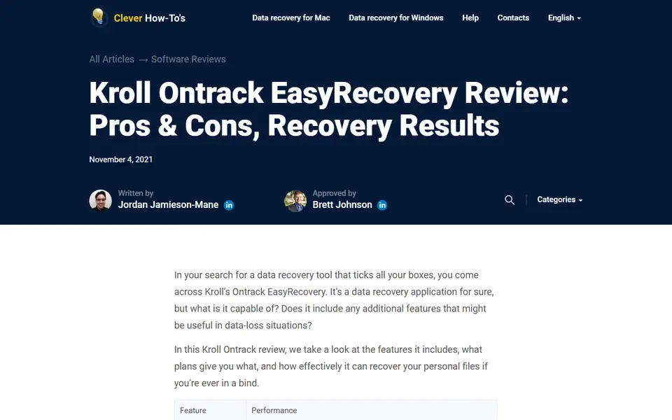 The article as published on cleverfiles.com