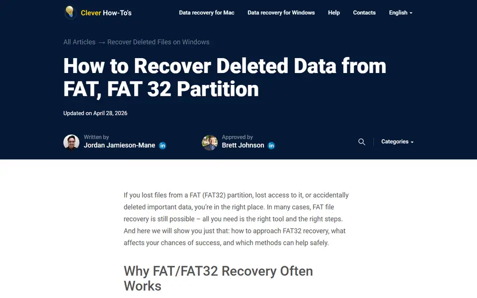 The article as published on cleverfiles.com