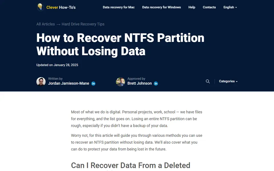The article as published on cleverfiles.com