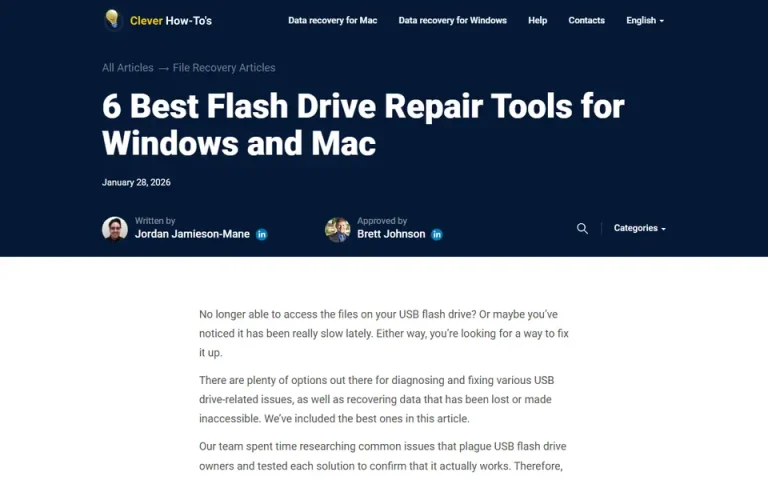 The article as published on cleverfiles.com