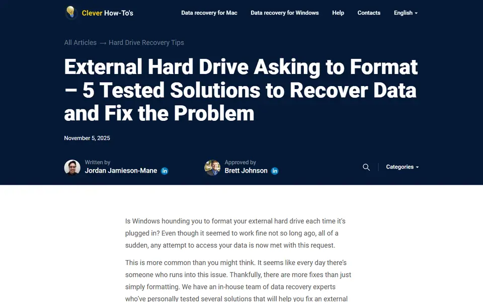 The article as published on cleverfiles.com