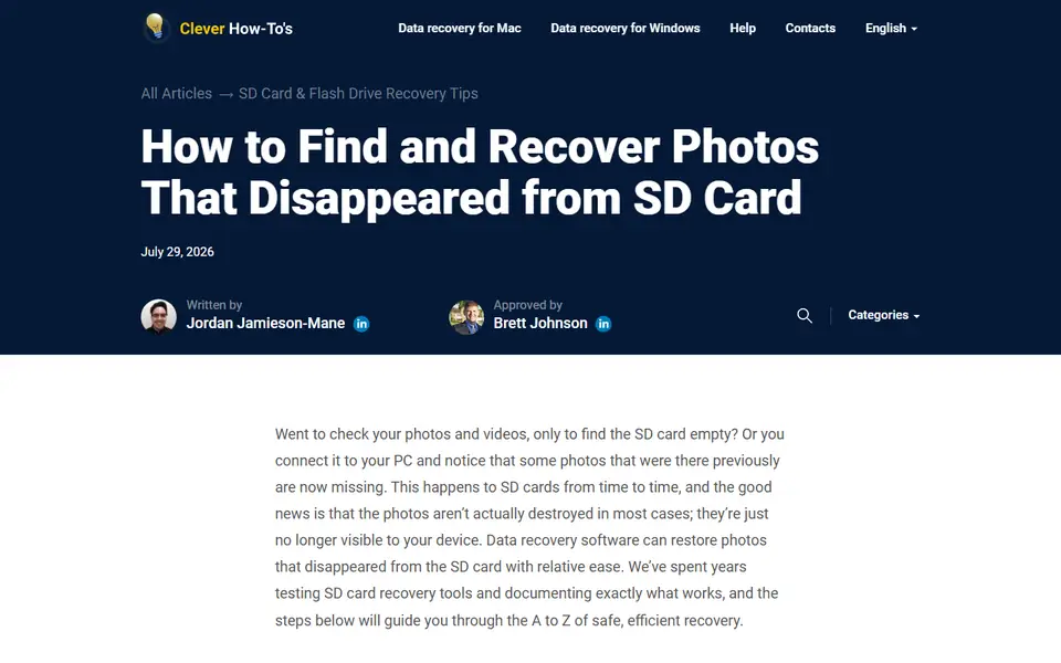 The article as published on cleverfiles.com
