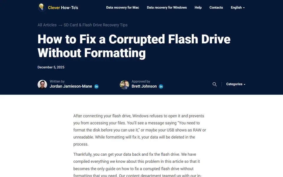 The article as published on cleverfiles.com