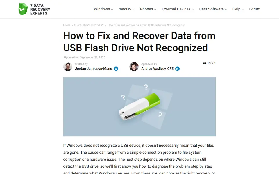 The article as published on help.7datarecovery.com