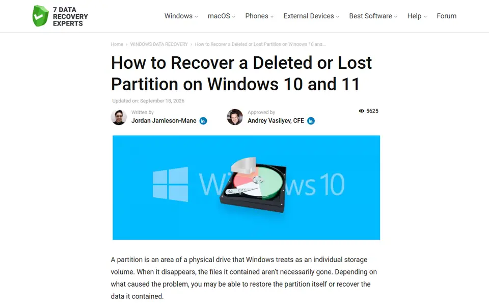 The article as published on help.7datarecovery.com