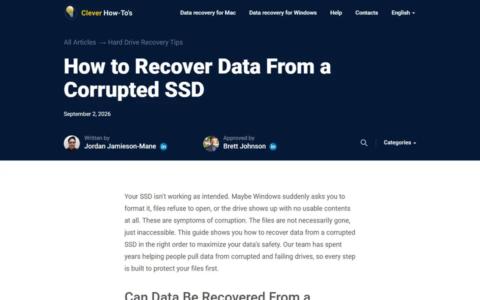 The article as published on cleverfiles.com