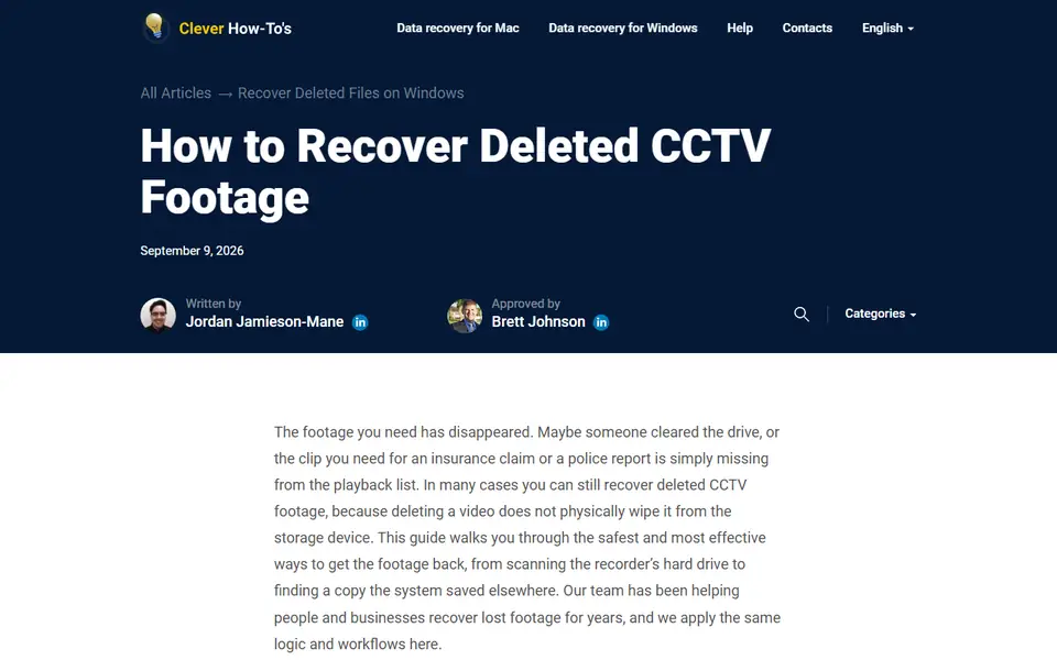 The article as published on cleverfiles.com
