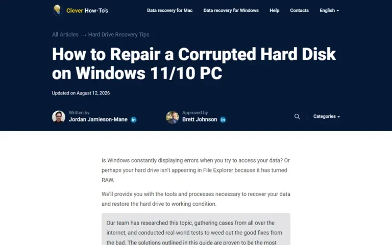 The article as published on cleverfiles.com