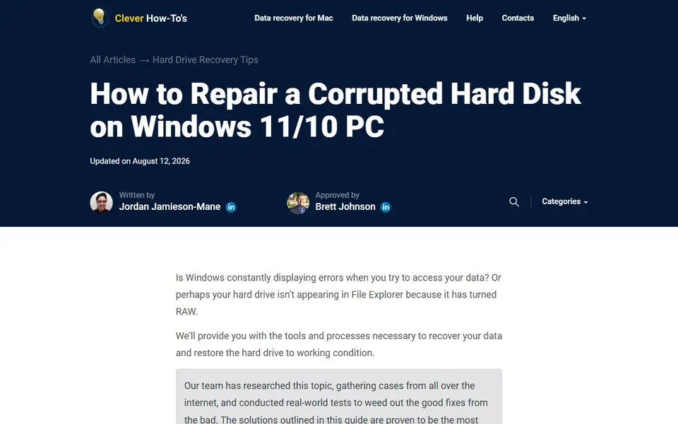 The article as published on cleverfiles.com